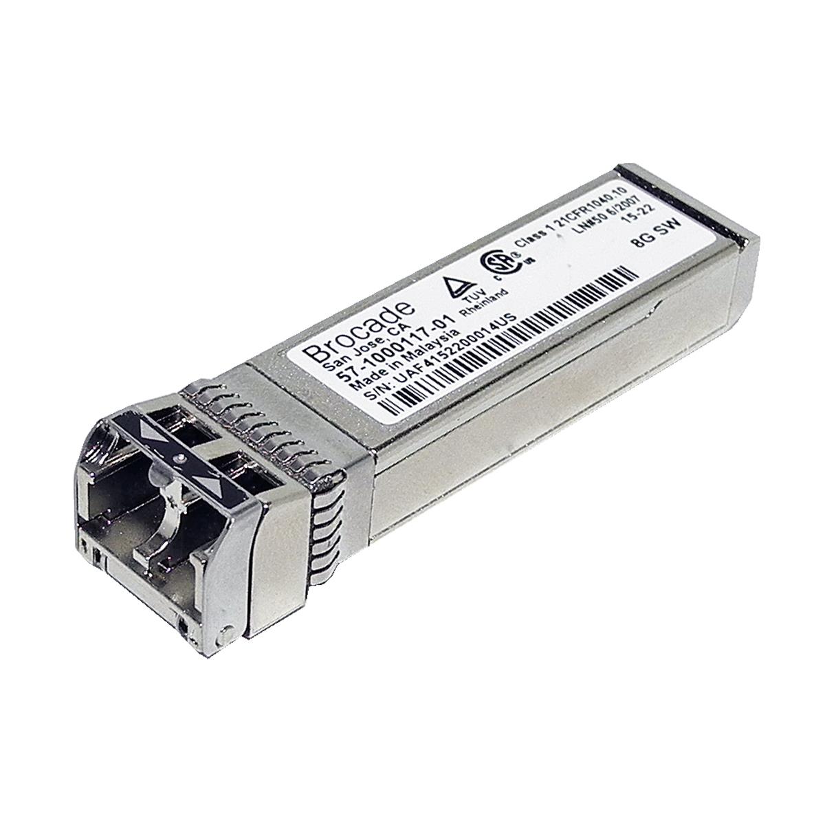 Brocade SFP+ 8GB SW mini GBIC Transceiver Module 57-1000117-01 Brocade SFP+ 8GB SW mini GBIC Transceiver Module 57-1000117-01