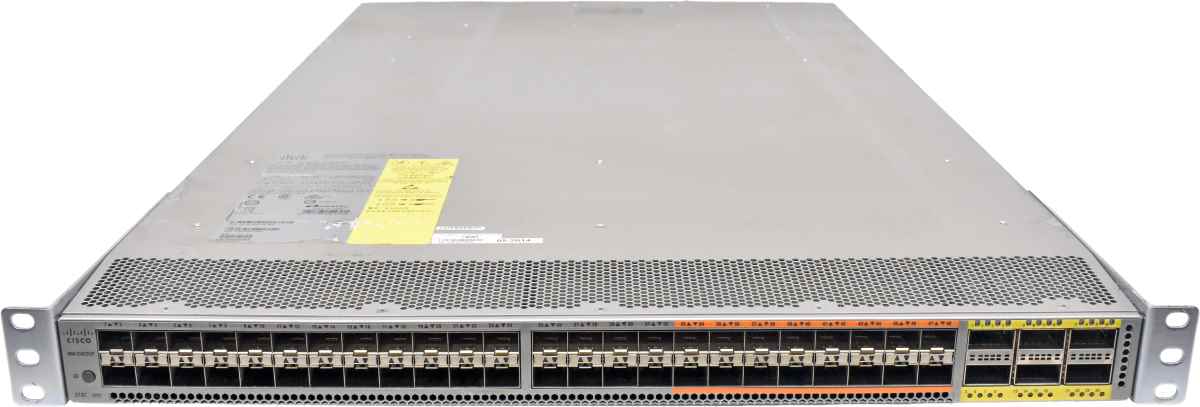 Cisco N5K-C5672UP 68-5638-02 48-Port 10GE SFP+ Switch 6x 40GE QSFP+ blue FANs Cisco Nexus N5K-C5672UP 48-Port 10G SFP+ Switch 16-Port Unified + 6 Ports 40G QSFP+ red FANs