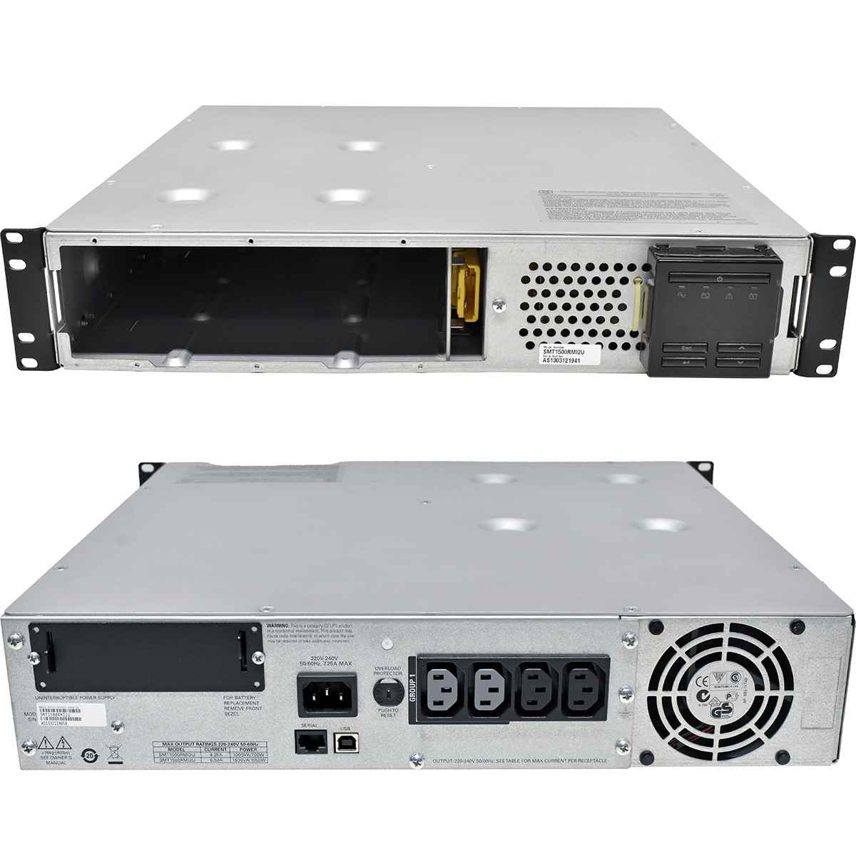 APC Smart UPS SMT1500RMI2U 1500VA 2HE USV no Batteries no Front Bezel