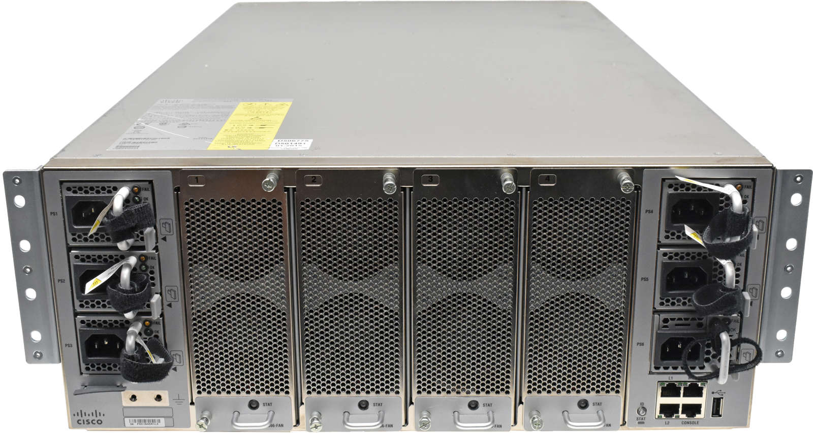 Cisco Switch N5K-C5696Q 68-5317-01 4x N5696-M12Q 1x N5696-M12Q 6x PSU 4x FAN