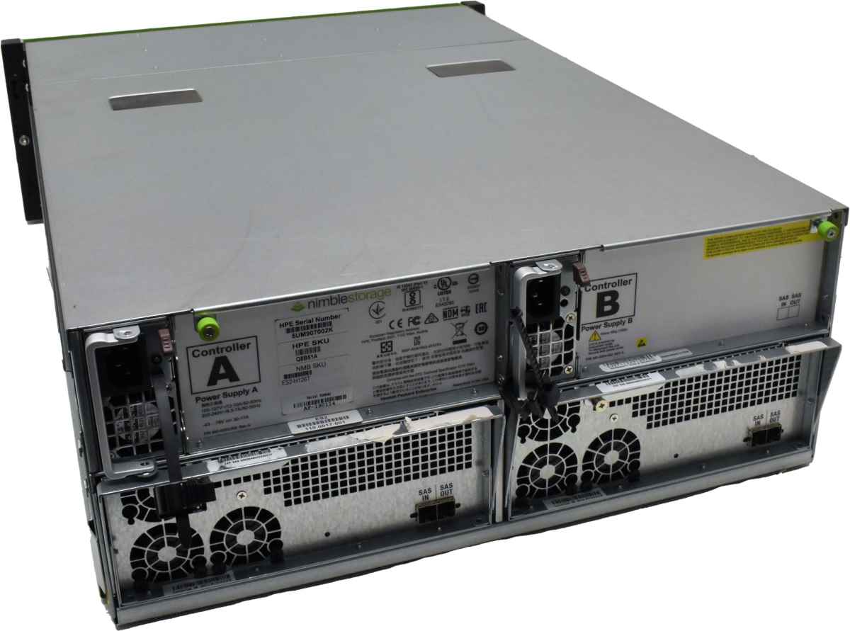 HPE Nimble C1K-2F-126T-G X10DRS-4U Storage Q8B51A Expansion Shelf 252TB HDD 3,84GB SSD