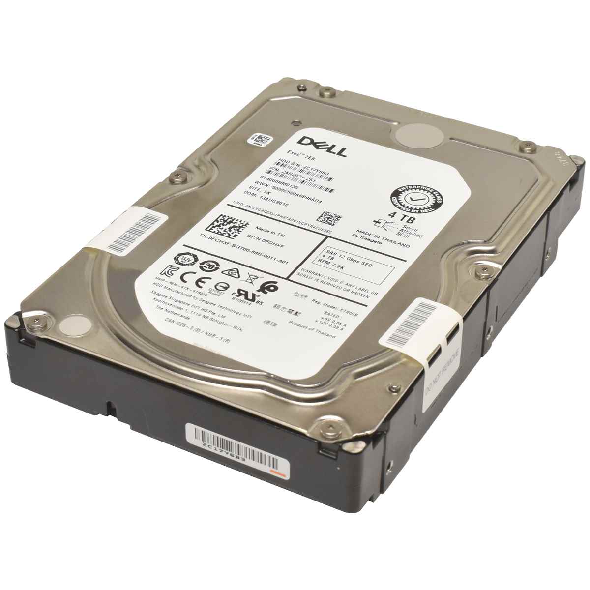 Dell Exos 7E8 4TB 3.5" 7.2K SAS 12G SED HDD ST4000NM0135 2AR207-251 Dell Exos 7E8 4TB 3.5" 7.2K SAS 12G SED HDD ST4000NM0135 2AR207-251
