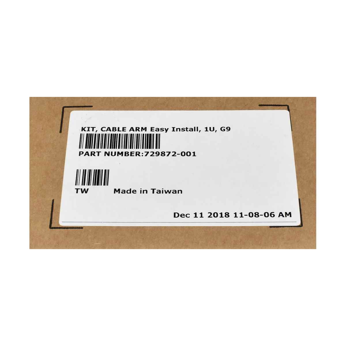 HP Kit Cable Arm Easy Install 1U G9 Kabel Management Arm 729872-001 für DL360 Gen9, DL160 Gen9, DL360p Gen8 Neu, OVP