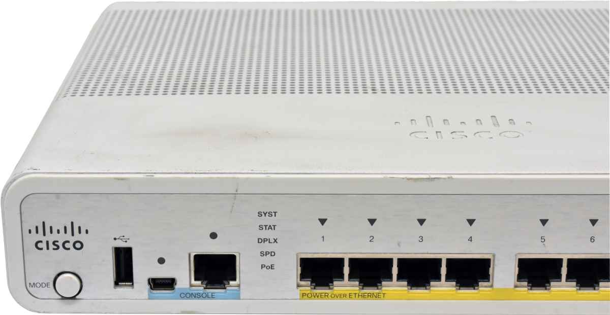 Cisco Catalyst WS-C3560CG-8PC-S 8-Port PoE+ Gigabit Ethernet Switch 2x SFP Cisco Catalyst WS-C3560CG-8PC-S 8-Port PoE+ Gigabit Ethernet Switch 2x SFP