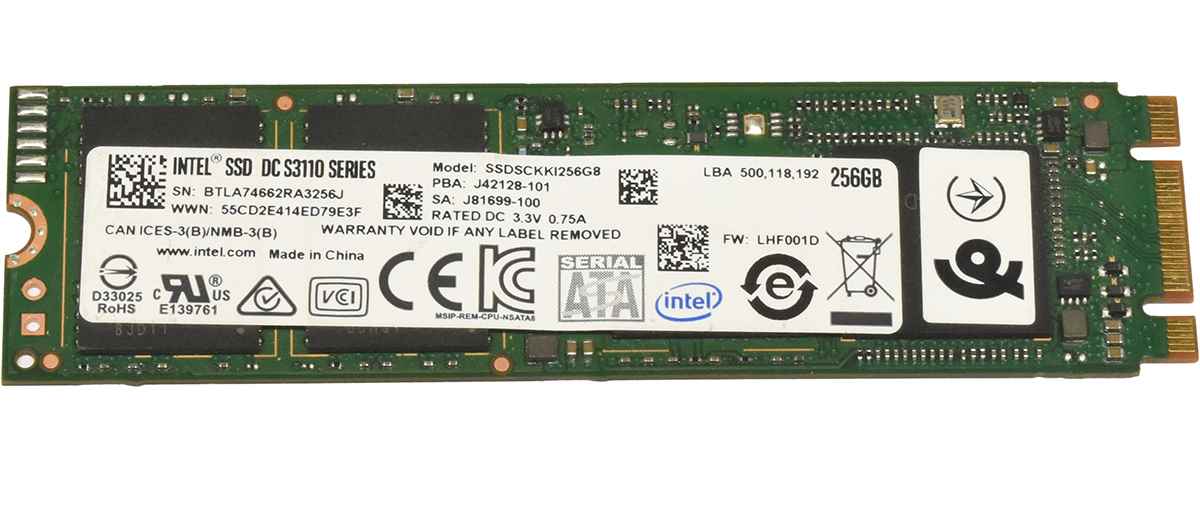 Intel DC S3110 SSDSCKKI256G8 SSD 256GB M.2 2280 SATA 6G Intel DC S3110 SSDSCKKI256G8 SSD 256GB M.2 2280 SATA 6G