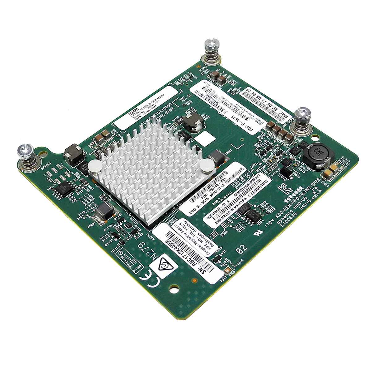 HP FlexFabric 534M 2-Port 10GbE Mezz Adapter for BL460c G9/G10 Blade 701530-001 HP FlexFabric 534M 2-Port 10GbE Mezz Adapter for BL460c G9/G10 Blade 701530-001