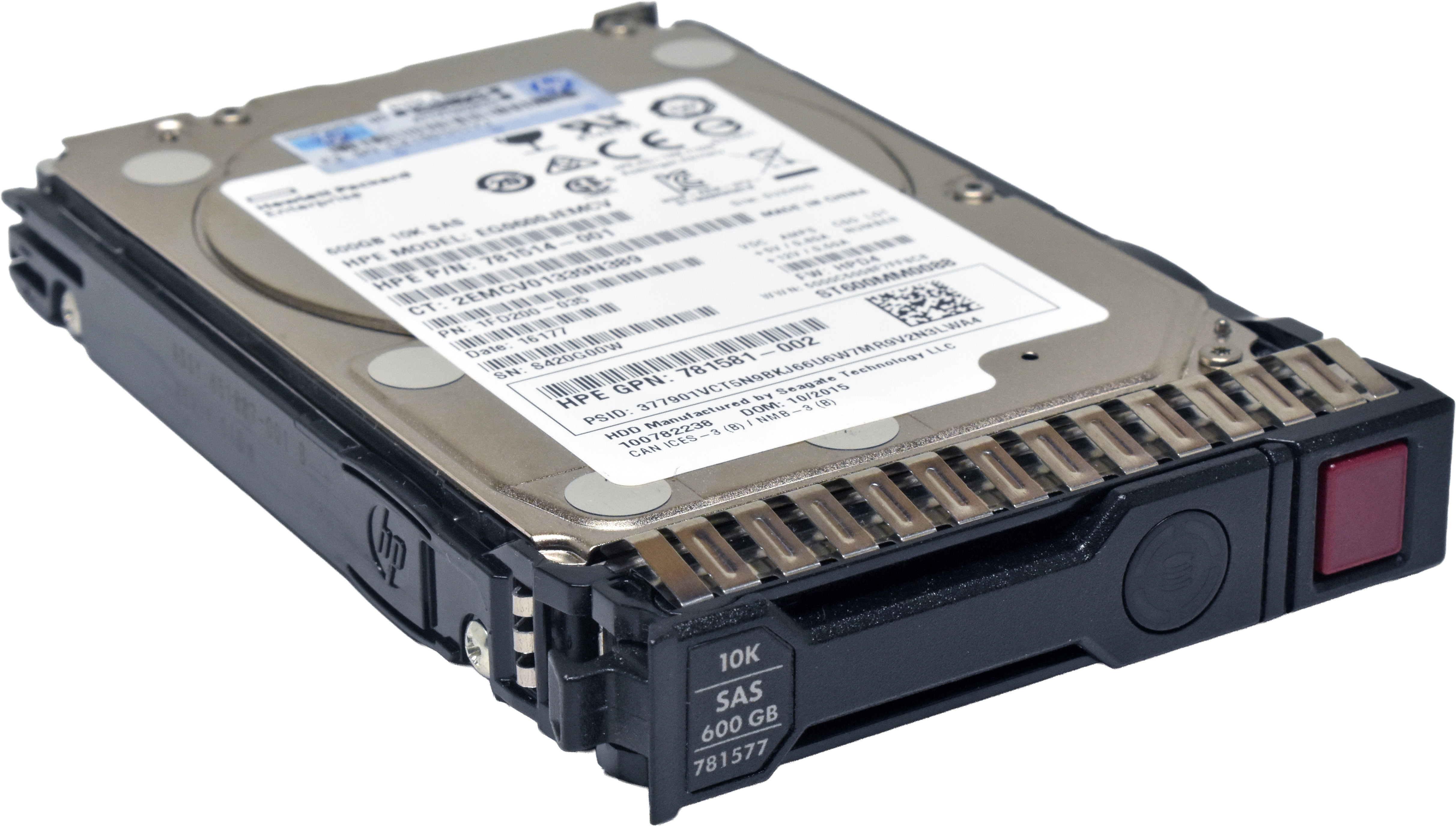 HP Seagate 600GB 2.5" 10K 12G SAS SED HDD ST600MM0088 781577-001 +Caddy HP Seagate 600GB 2.5" 10K 12G SAS SED HDD ST600MM0088 781577-001 +Caddy