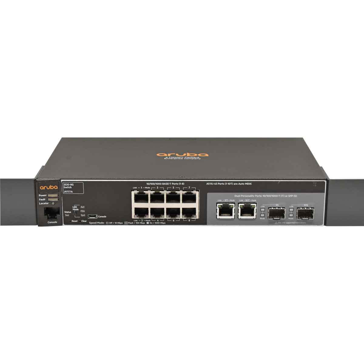 HP Aruba 2530-8G J9777A 10-Port Gigabit Ethernet Switch 2 x SFP HP Aruba 2530-8G J9777A 10-Port Gigabit Ethernet Switch 2 x SFP