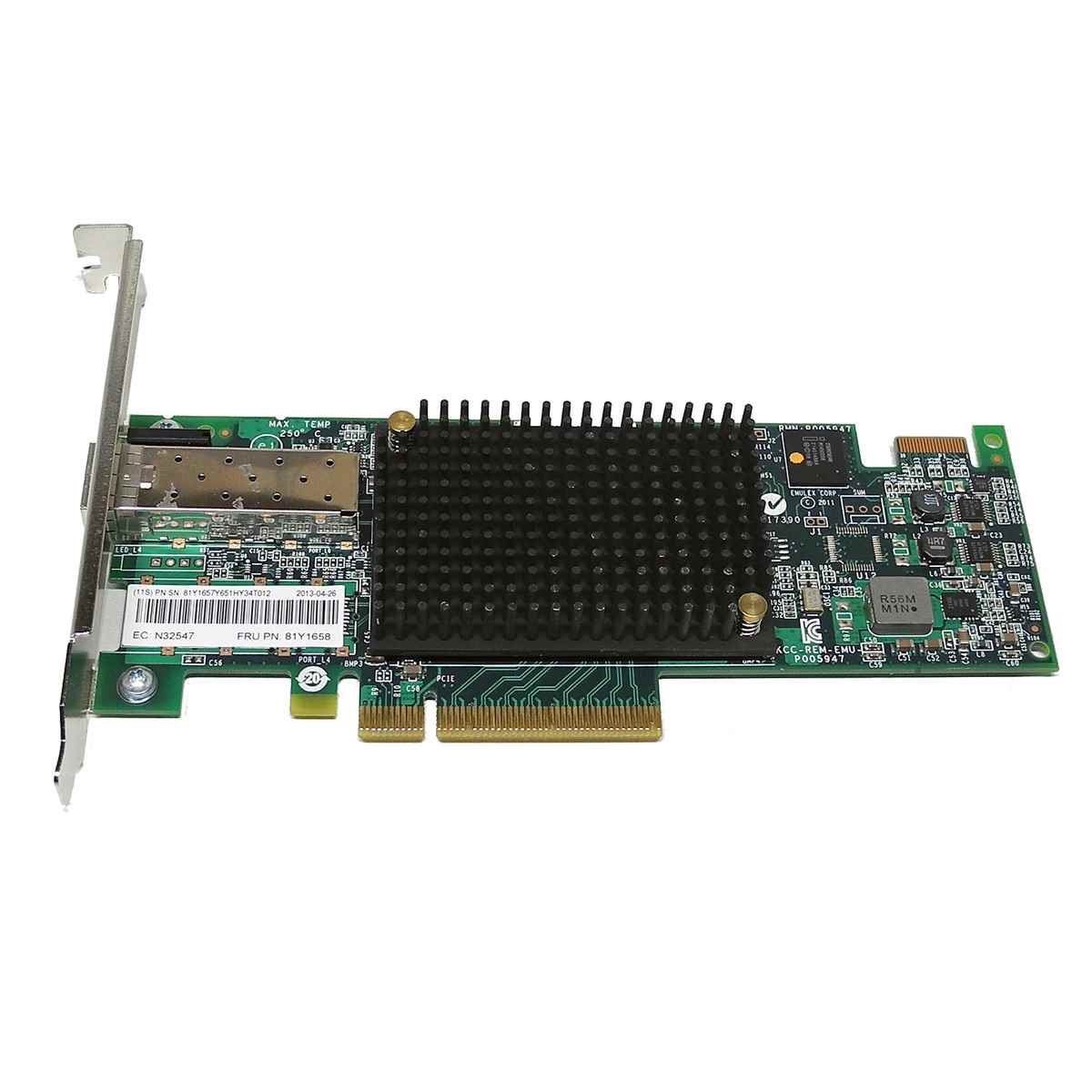 EMULEX LPE16000 Single-Port 16Gb/s FC Host Bus Adapter P005947-44C Rev A FP EMULEX LPE16000 Single-Port 16Gb/s FC Host Bus Adapter P005947-44C Rev A FP