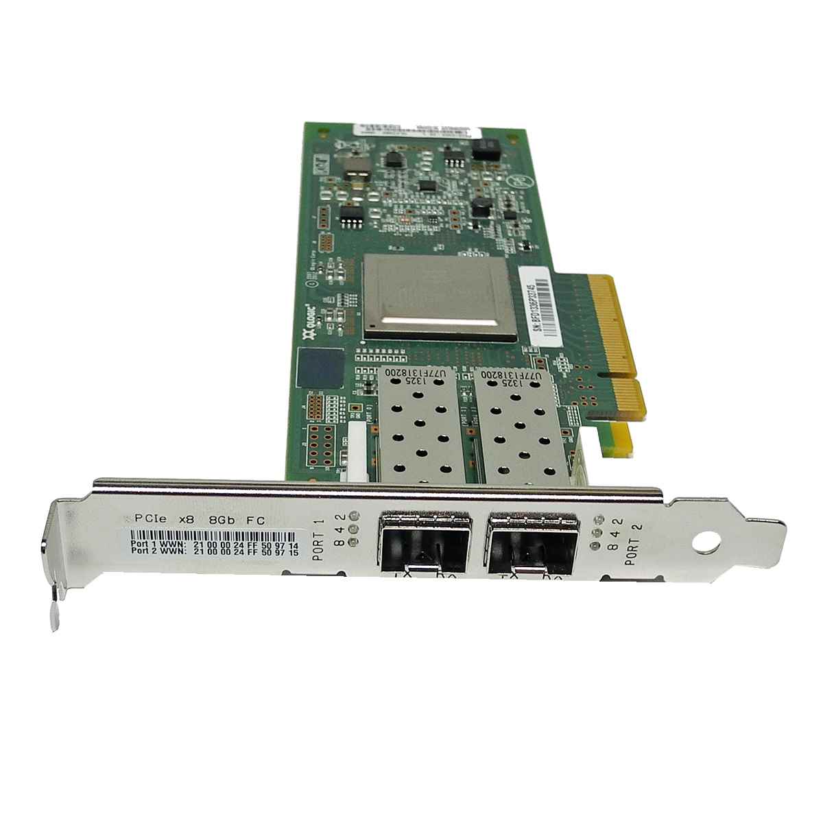QLogic IBM QLE8142-IBMX FC Dual-Port 10Gb PCIe x8 Network Adapter 00Y3274 QLogic QLE2562-SUN FC Dual-Port 8 Gb PCI-E x8 Network Adapter PN 371-4325-01 FP