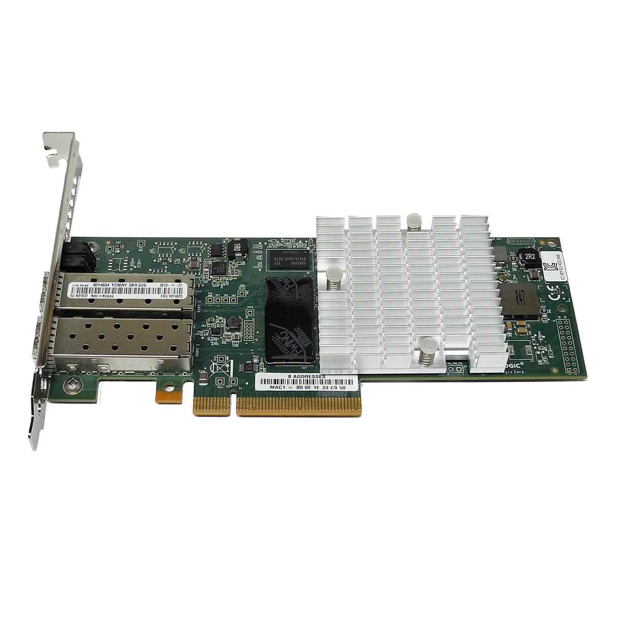 IBM QLogic QLE3262-CU-IBM Dual-Port 10Gbps PCIe x8 Network Adapter 90Y4604 90Y4605 FP IBM QLogic QLE3262-CU-IBM Dual-Port 10Gbps PCIe x8 Network Adapter 90Y4604 90Y4605 FP
