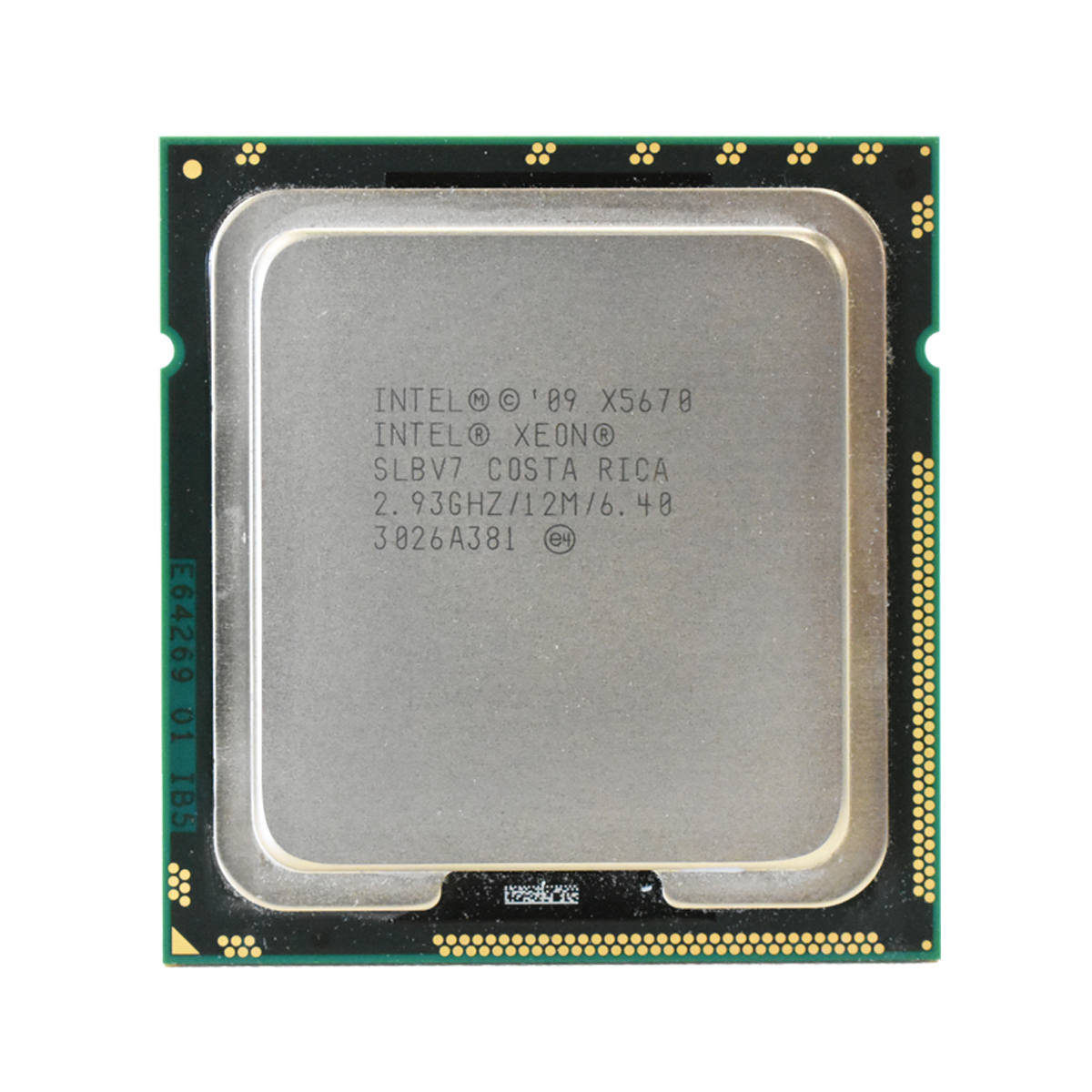 Intel Xeon Processor X5670 12MB Cache, 2.93 GHz Six Core FC LGA 1366 P/N SLBV7 Intel Xeon Processor X5670 12MB Cache, 2.93 GHz Six Core FC LGA 1366 P/N SLBV7