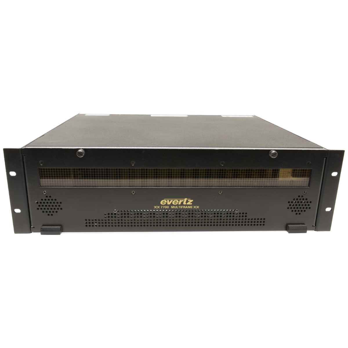 Evertz Multiframe 7700FR-C 2x PSU 5x 7707OE 8x 7707EO 1x 7707ET-F2 1x 7700FC Evertz Multiframe 7700FR-C 2x PSU 9x 7707BPX 1x 7700FC