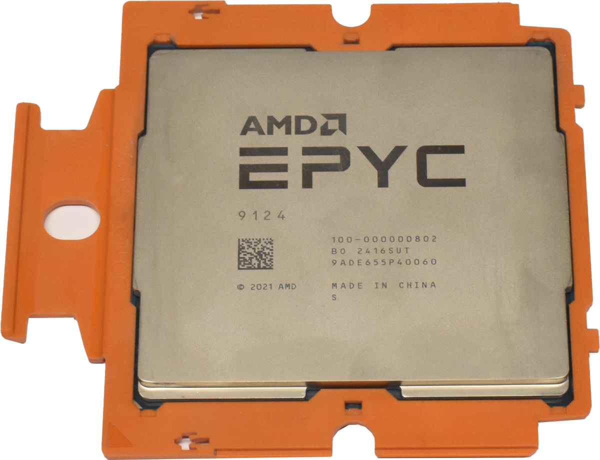 AMD EPYC 9124 Processor 16-Core 3.00GHz SP5 64MB L3 Cache 100-000000802