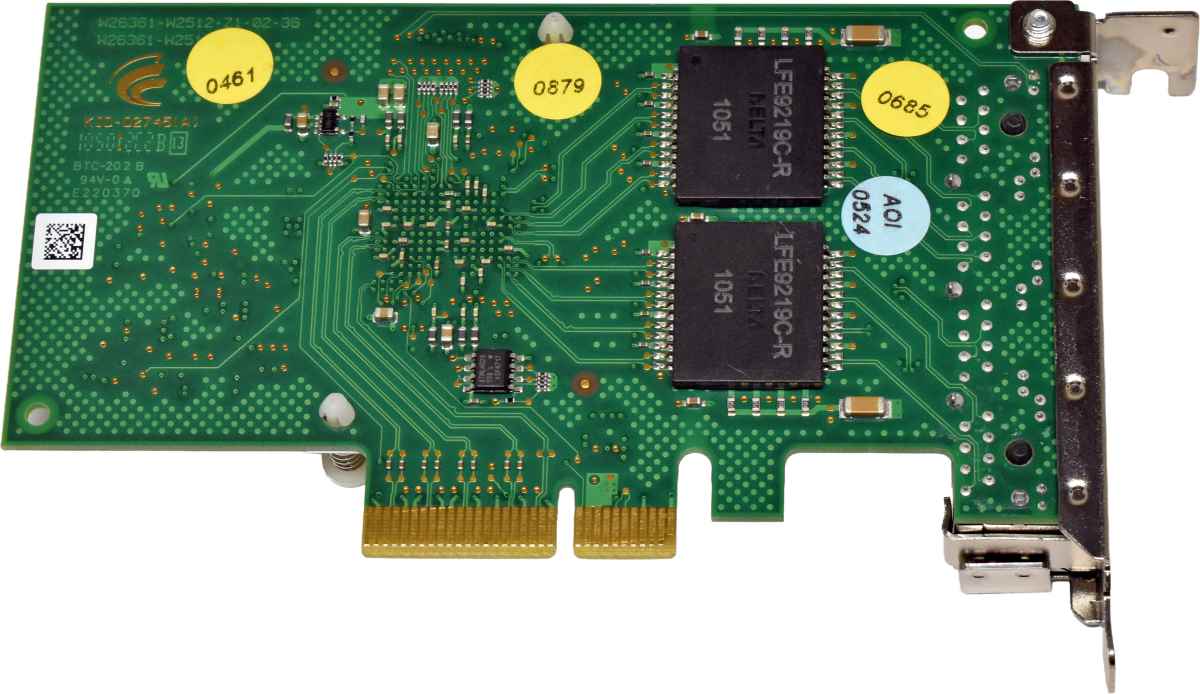 Fujitsu Primergy Quad-Port RJ-45 GE Network Adapter PCIe x4 D2745-A11 GS1 GS3 LP