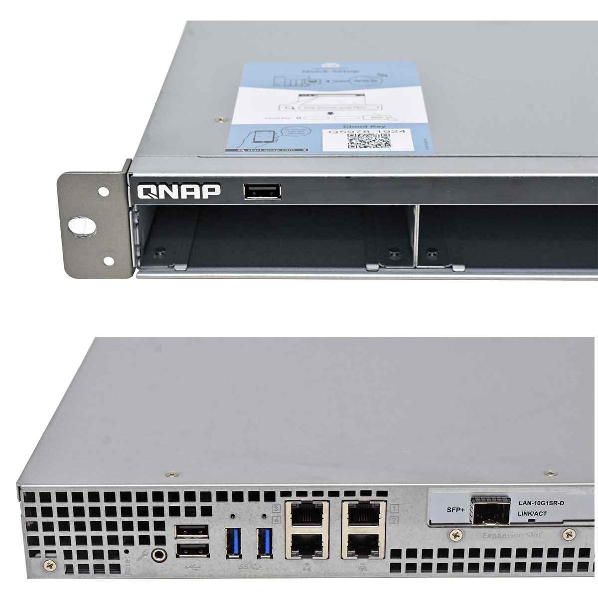 QNAP TS-463U-RP 4-Bay NAS Server AMD Quad-Core GX-420MC 2.0 GHz 4GB DDR3L RAM +Mini GBIC no HDDs Rack Ears QNAP TS-463U-RP 4-Bay NAS Server AMD Quad-Core GX-420MC 2.0 GHz 4GB DDR3L RAM +Mini GBIC no HDDs Rack Ears