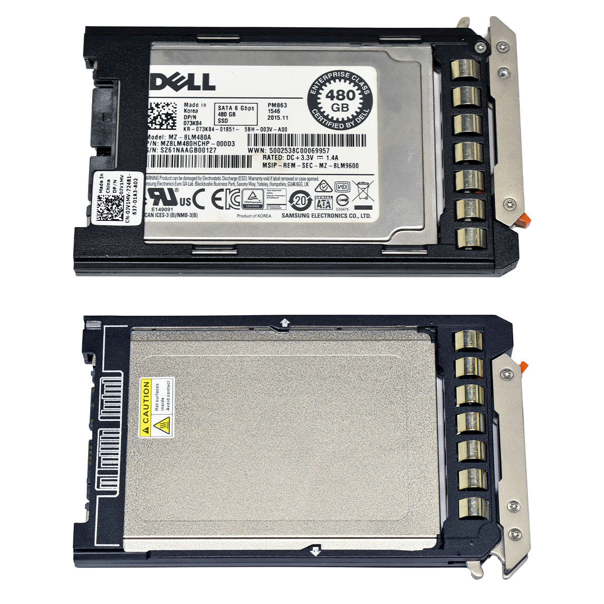 Dell Samsung PM863 480GB 073K84 MZ-8LM480A 1.8" 6G SATA SSD PowerEdge M830 M630 M430 Blade