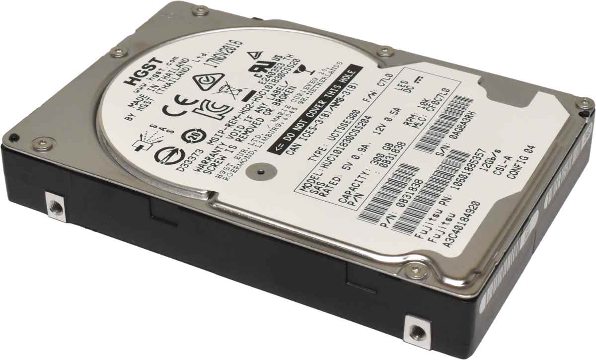 HGST 300GB 2.5" 12G 10K SAS HDD Festplatte HUC101830CSS204 0B31838