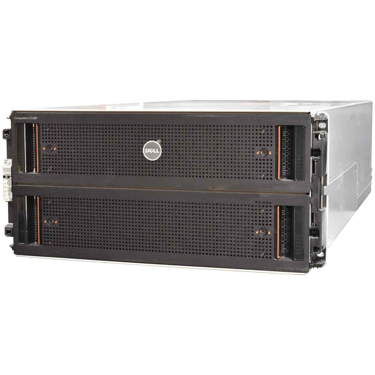 Dell Compellent SC280 2x SAS 6G Controller 0RYG5C 84x Bay LFF 2x PSU 5U no cover Dell Compellent SC280 2x SAS 6G Controller 0RYG5C 84x Bay LFF 2x PSU 5U no cover