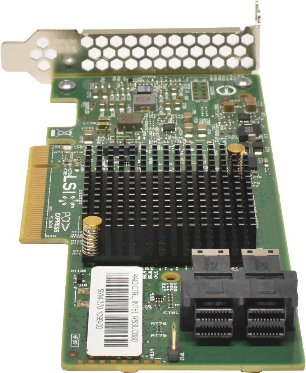 Intel RAID Controller SATA / SAS 12G PCIe x8 RS3UC080 H10156-151 FP + Kabel