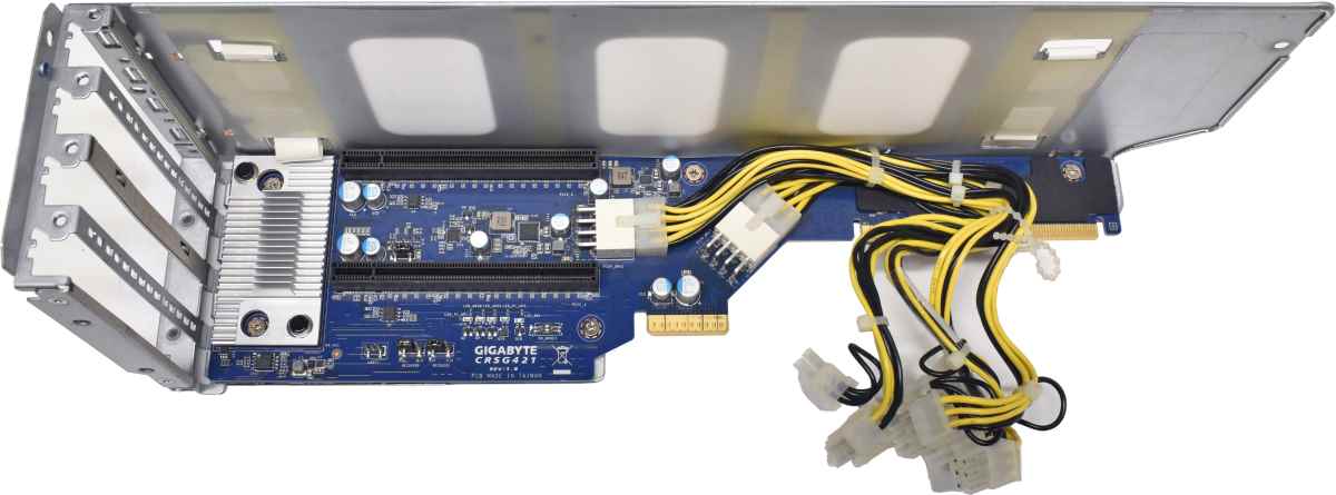 Gigabyte G292-Z20 Riser Card 2x PCIe G4 x16 full-high full-length CRSG421 + Cage +Cable Gigabyte G292-Z20 Riser Card 2x PCIe G4 x16 full-high full-length CRSG421 + Cage +Cable