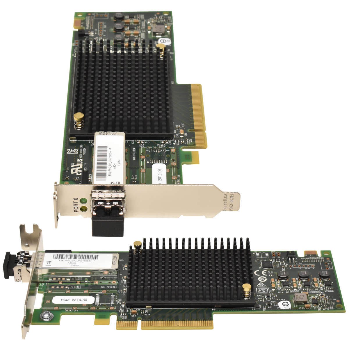 Emulex-Fujitsu-LPe3100-M6-F-1x-16Gb-s-PCIe-x8-FC-G-001.jpg Emulex Fujitsu LPe3100-M6-F 1x 16Gb/s PCIe x8 FC Gbic P011324-23F LP LPe3100-M6