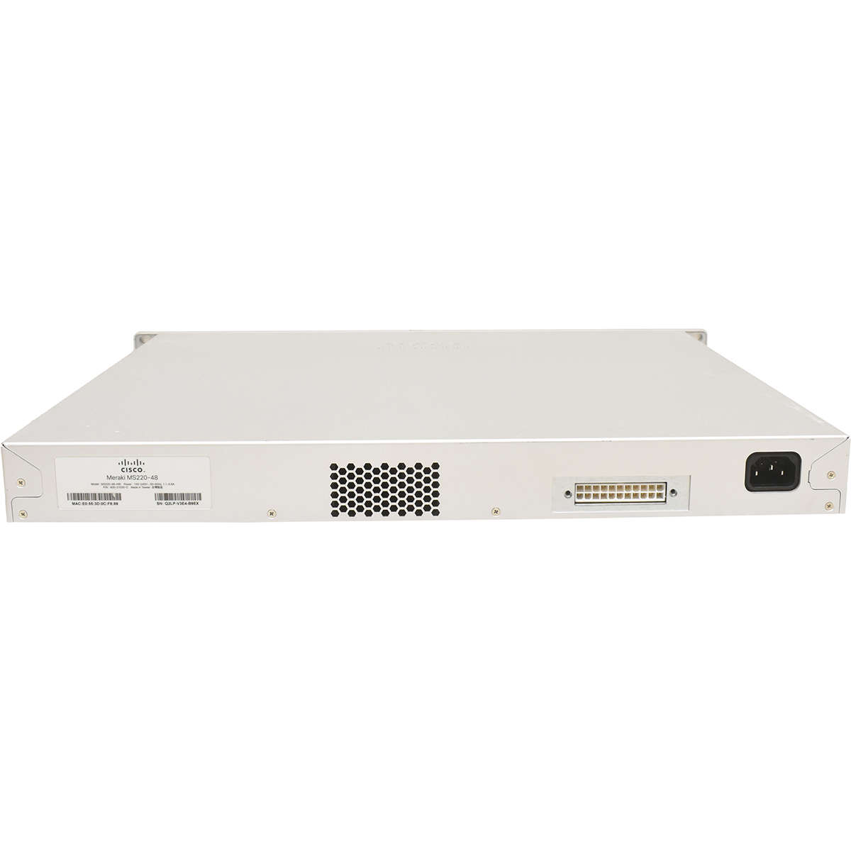 Cisco Meraki MS220-48-HW 48-Port RJ-45 GE Cloud Managed Switch 4x SFP +Rack Ears