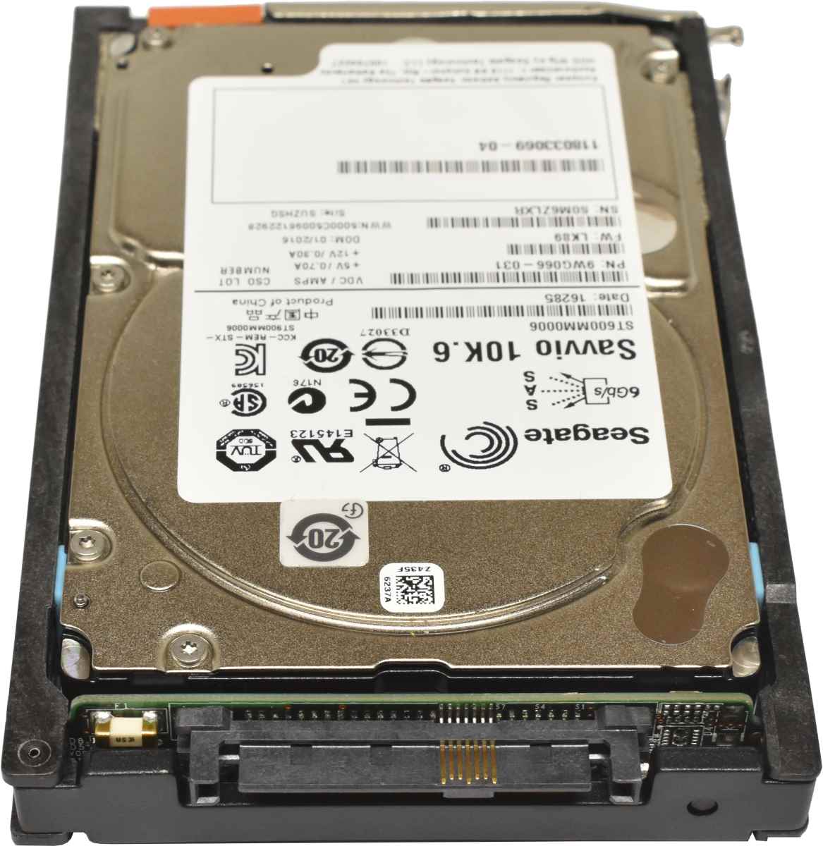 EMC Seagate 600GB 2.5" 10K 6G SAS HDD Festplatte ST600MM0006 9WG066-031 mit EMC Rahmen