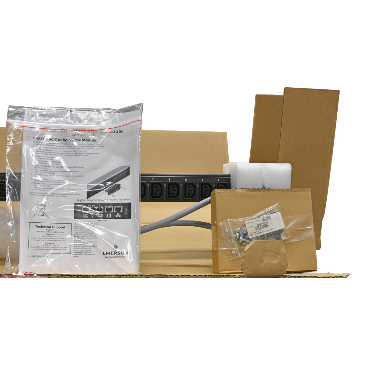 Emerson MPH2-ECV_4P5W-16A_24N MPHC1244 3-Phase 16A Null HE PDU 24x C13 Neuwertig