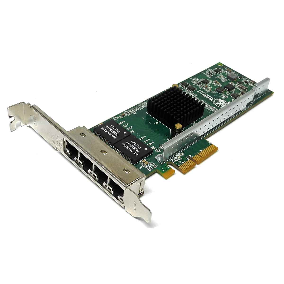 Riverbed 410-00116-01 Quad-Port PCIe x4 Gigabit Ethernet Copper Network Adapter Riverbed 410-00116-01 Quad-Port PCIe x4 Gigabit Ethernet Copper Network Adapter