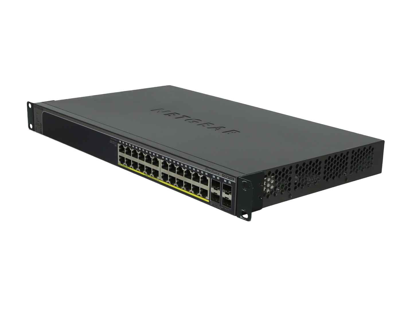 Netgear ProSafe GS728TP 24-Port PoE Gigabit Smart Switch 4x SFP +Rack Ears Netgear ProSafe GS728TP 24-Port PoE Gigabit Smart Switch 4x SFP +Rack Ears