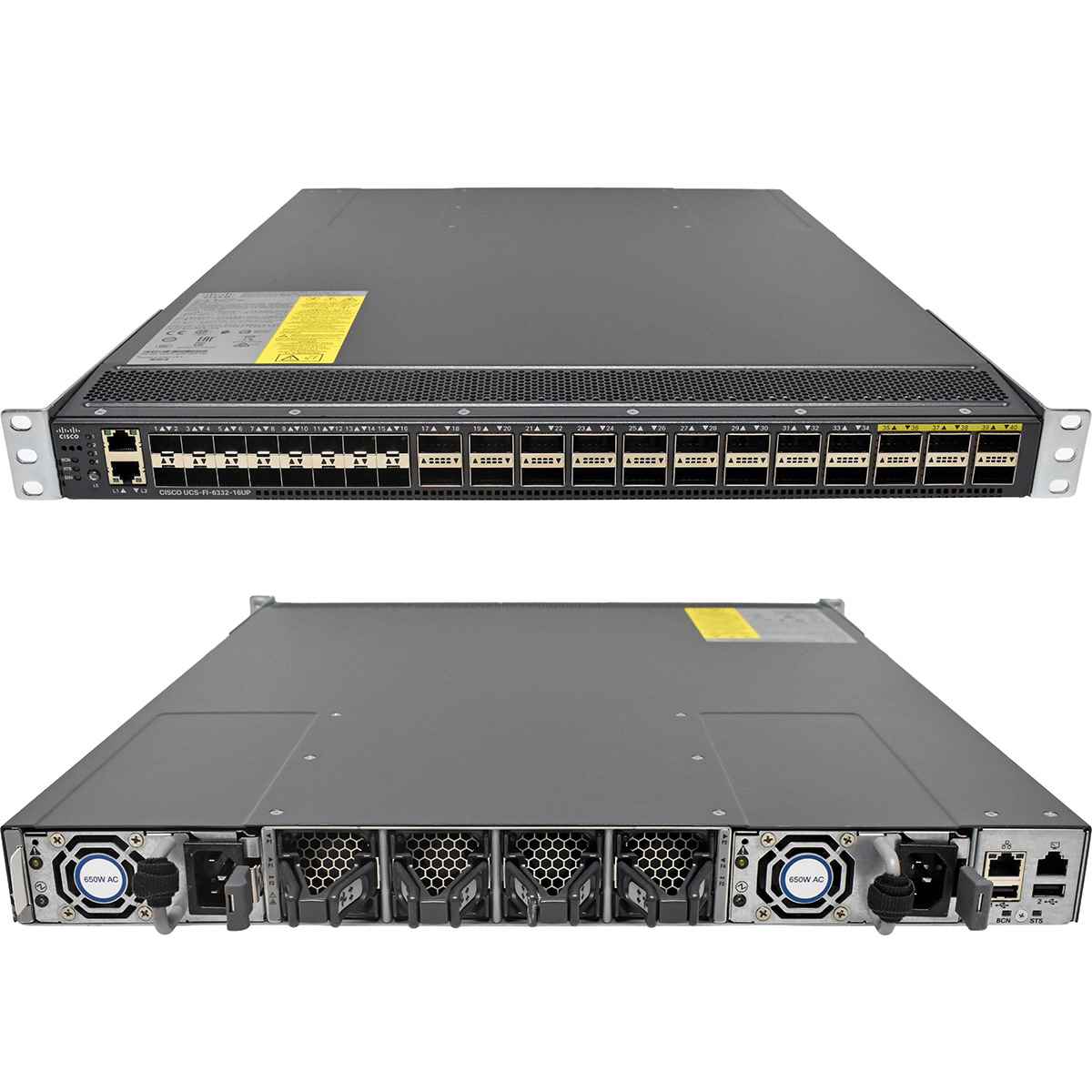 Cisco UCS-FI-6332-16UP 24-Port QSFP+ 40GE Switch +16x 10G SFP+ Rack Ears Cisco UCS-FI-6332-16UP 24-Port QSFP+ 40GE Switch +16x 10G SFP+ Rack Ears