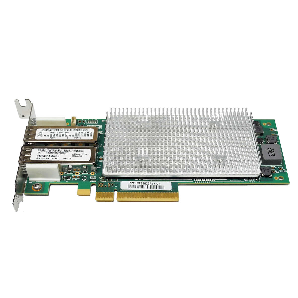 Oracle-QLogic-QLE8362-ORL-Dual-Port-16Gb-SFP-PCIe-002.jpg Oracle QLogic QLE8362-ORL Dual-Port 16Gb SFP+ PCIe x8 Server Adapter 7023303 LP
