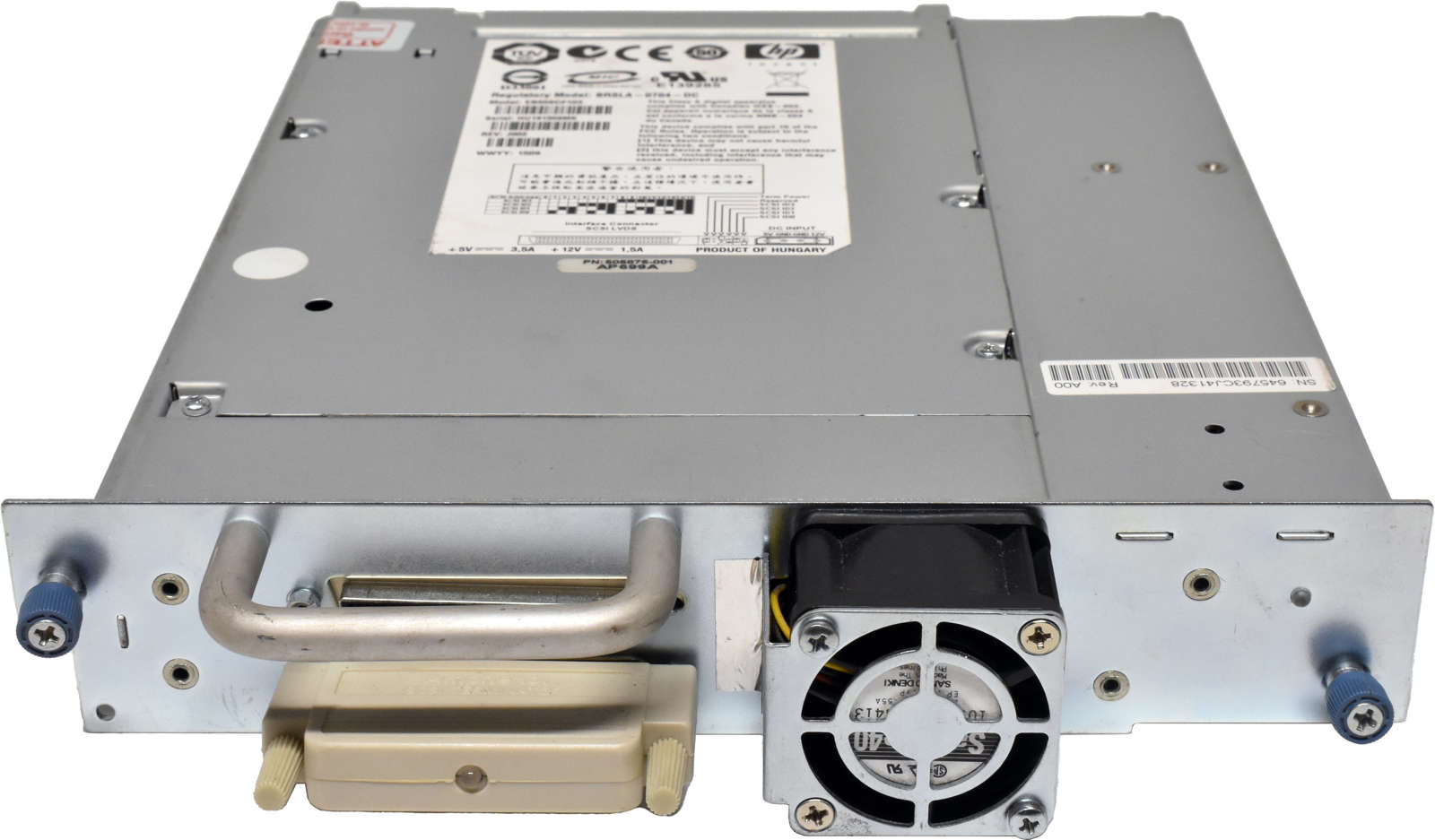 HP-StorageWorks-Ultrium-1760-LTO-4-BRSLA-0704-DC-T-003.jpg HP StorageWorks Ultrium 1760 LTO-4 BRSLA-0704-DC Tape Drive EB658C#103 505875-001