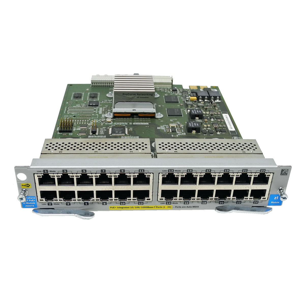 HP ProCurve 24 Port Gigabit PoE+ Module J9307A für Modular Switches zl Series HP ProCurve 24 Port Gigabit PoE+ Module J9307A für Modular Switches zl Series