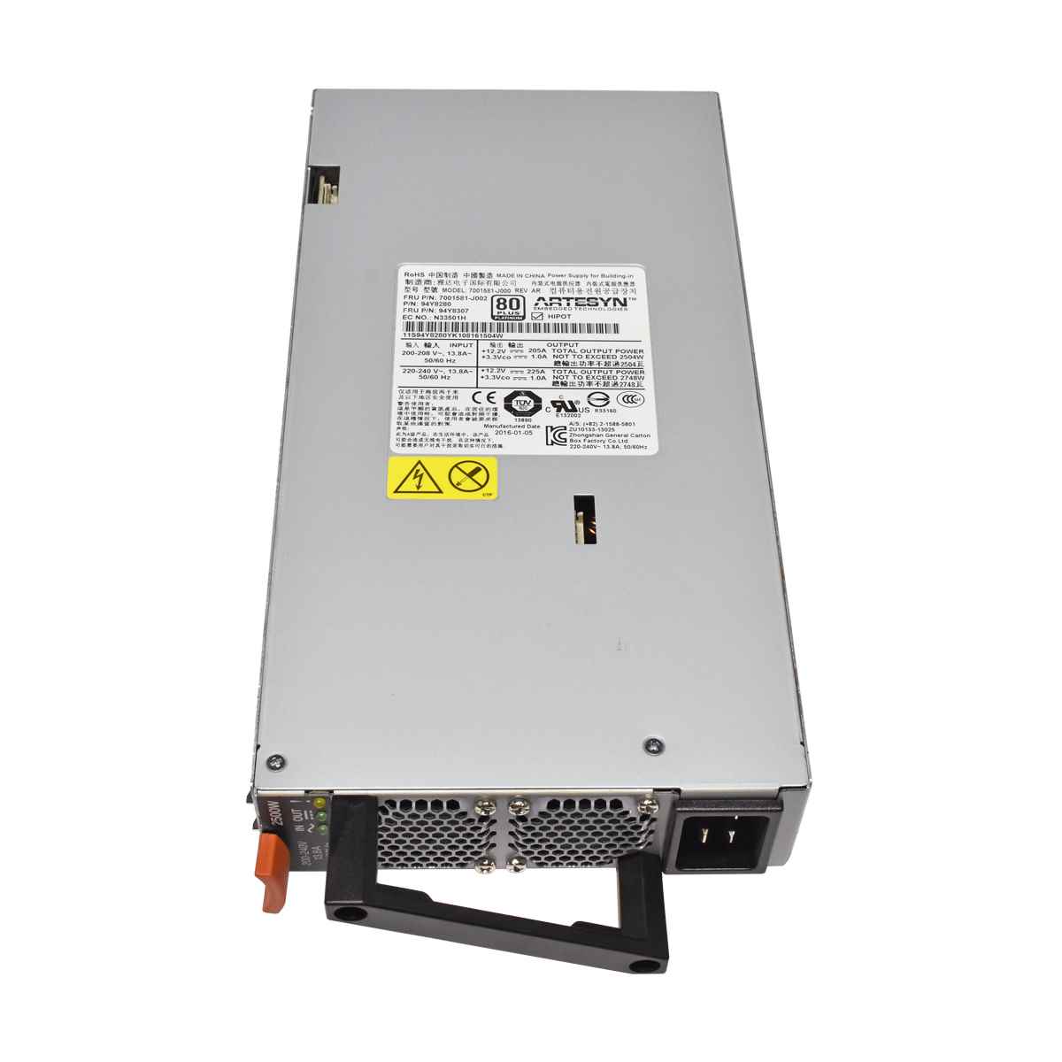 IBM Lenovo Flex System 2500W PSU 7001581-J000 7001581-J002 94Y8307 94Y8280 2500W IBM Lenovo Flex System 2500W PSU 7001581-J000 7001581-J002 94Y8307 94Y8280 2500W