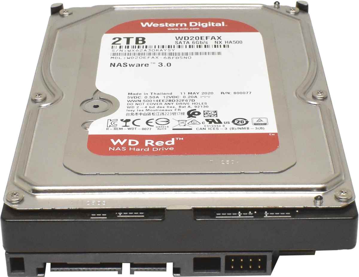 WD Western Digital Red NAS HDD 2TB 3.5" SATA 6Gb/s 5.4K WD20EFAX-68FB5N0 WD Western Digital Red NAS HDD 2TB 3.5" SATA 6Gb/s 5.4K WD20EFAX-68FB5N0