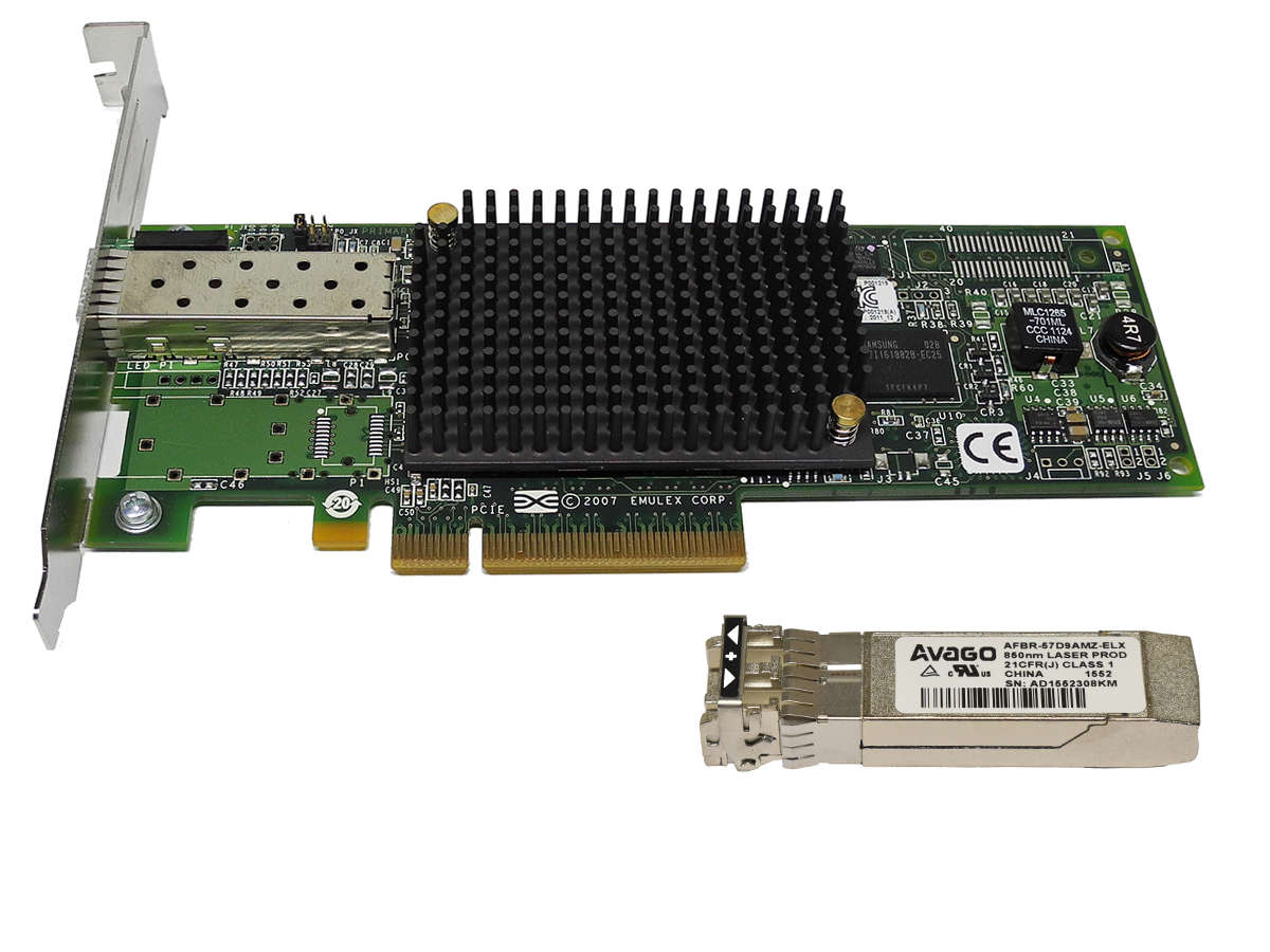EMULEX Lenovo LightPulse LPE12000 8Gb/s PCIe x8 FC Server Adapter 00JY847 FP