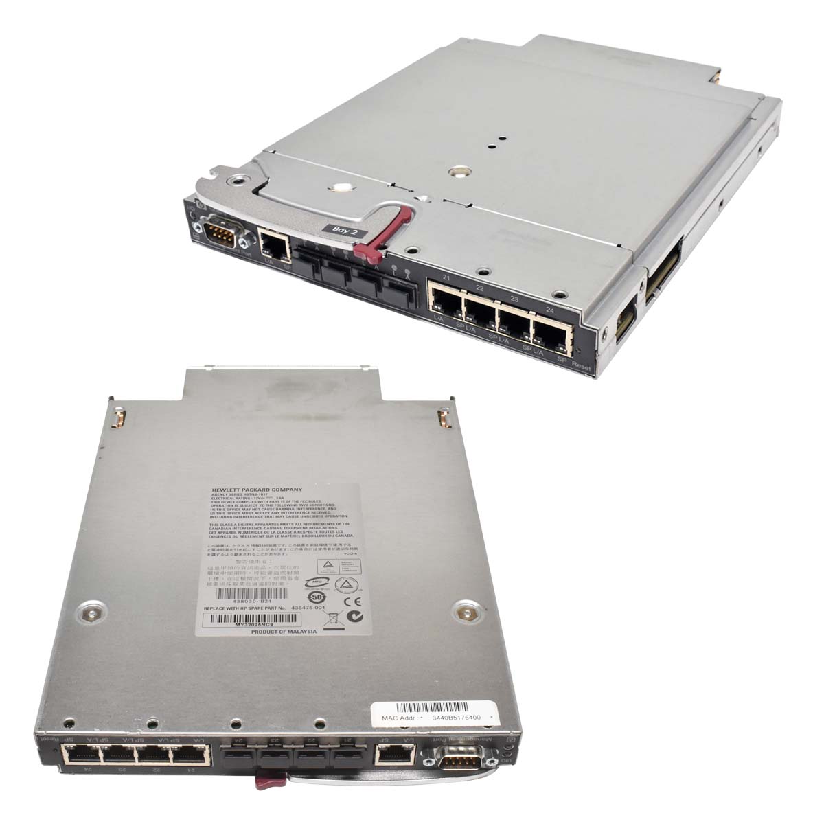 HP GbE2c Layer 2/3 Gigabit Blade Switch for c-Class BladeSystem 438030-B21 438475-001 HP GbE2c Layer 2/3 Gigabit Blade Switch for c-Class BladeSystem 438030-B21 438475-001