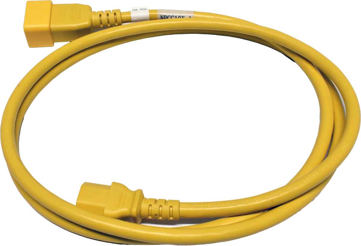 10x Panduit Netzkabel C20 C13 Power Kabel Gelb 1,8m 16A 250V Verlängerung NPCC19X-1