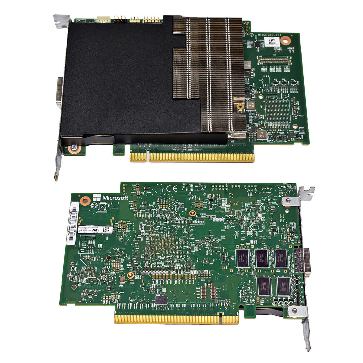 Microsoft-FPGA-1768-M1040125-001-M1037382-001-M103-006.jpg Microsoft FPGA 1768 M1040125-001 M1037382-001 M1030299-001 MSIP-REM-MSK-1768 50G Accelerator Card