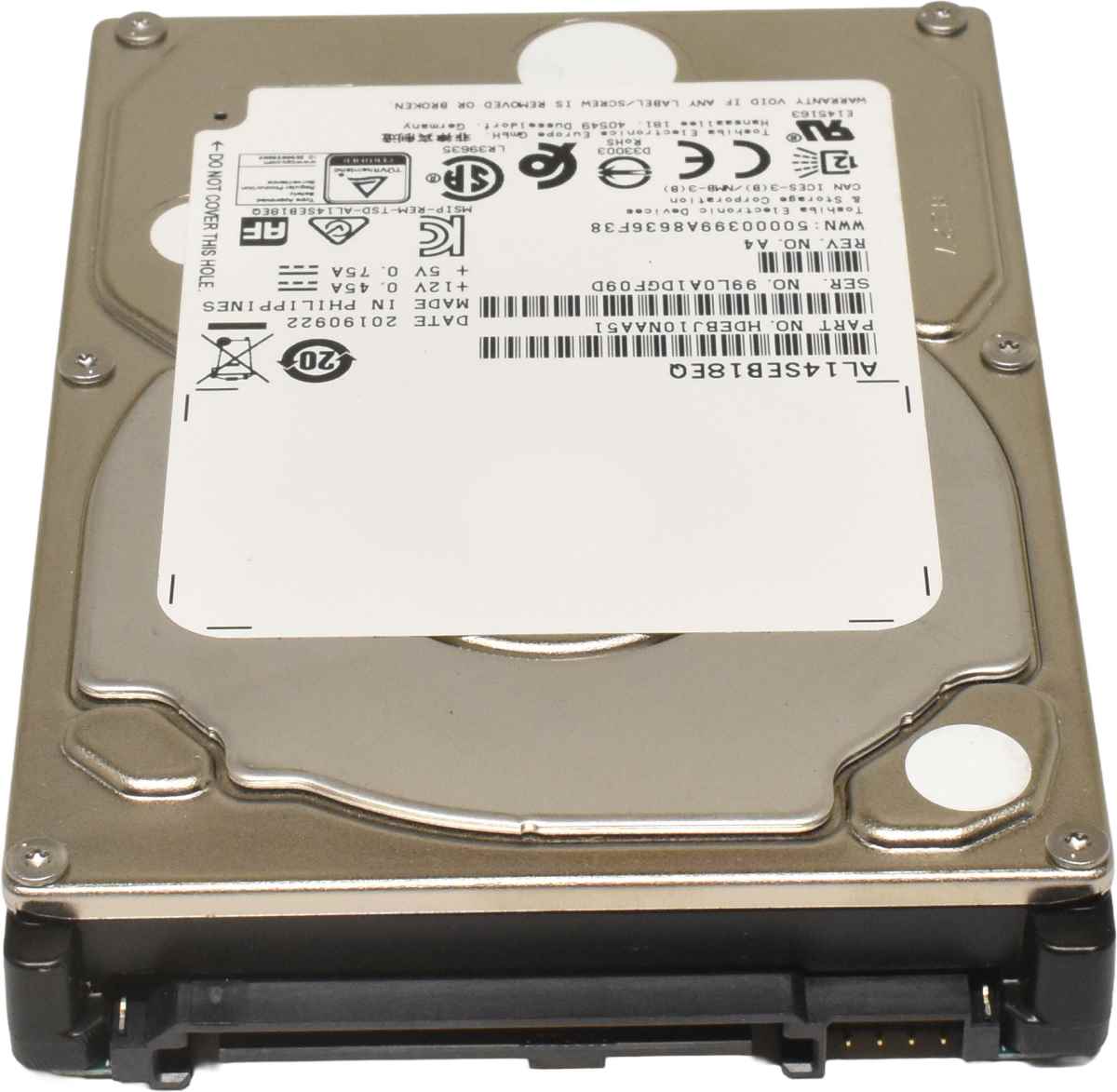 Toshiba 1.8TB 2.5" 10K 12G SAS Server HDD Festplatte AL14SEB18EQ Toshiba 1.8TB 2.5" 10K 12G SAS Server HDD Festplatte AL14SEB18EQ