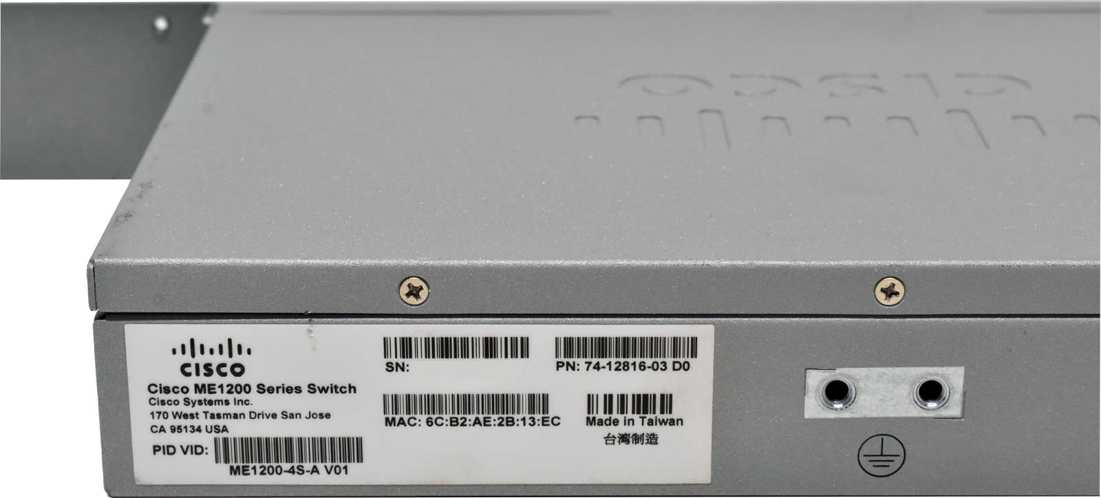 Cisco ME1200-4S-A 74-12816-03 4-Port GE SFP Access Device 2x GE RJ-45 +Rack Ears