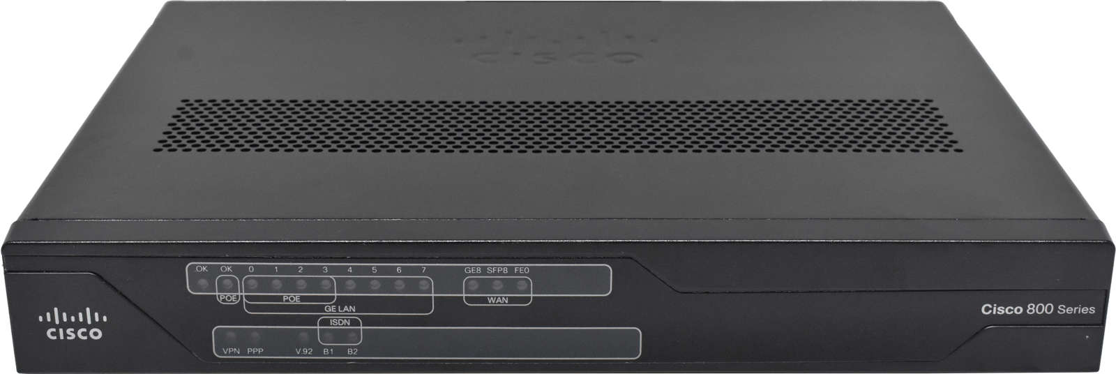 Cisco C891F-K9 8-Port RJ-45 GE 4x PoE integrated Services Router +SFP +WAN +ISDN no PSU