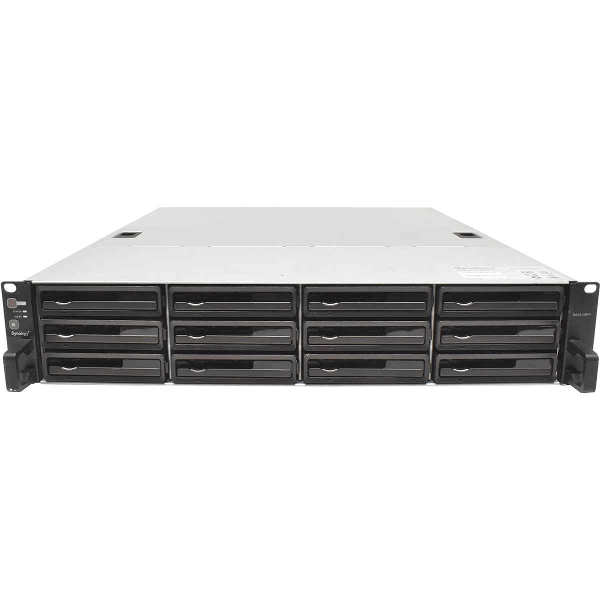 Synology RS2414RP+ NAS Rack Station Intel Atom Dual Core CPU 2GB DDR3 Ohne Festplatten 12x Rahmen