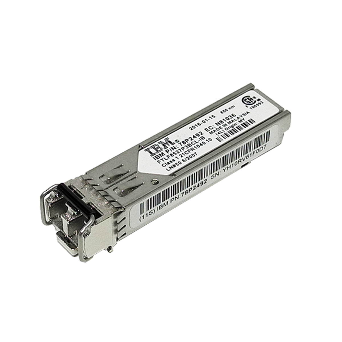 IBM Finisar FTLF8527P3BLC-IB 8Gb SW 850nm SFP+ FC Transceiver 78P2492 8 x IBM Finisar FTLF8527P3BLC-IB 8Gb SW 850nm SFP+ FC Transceivers 78P2492