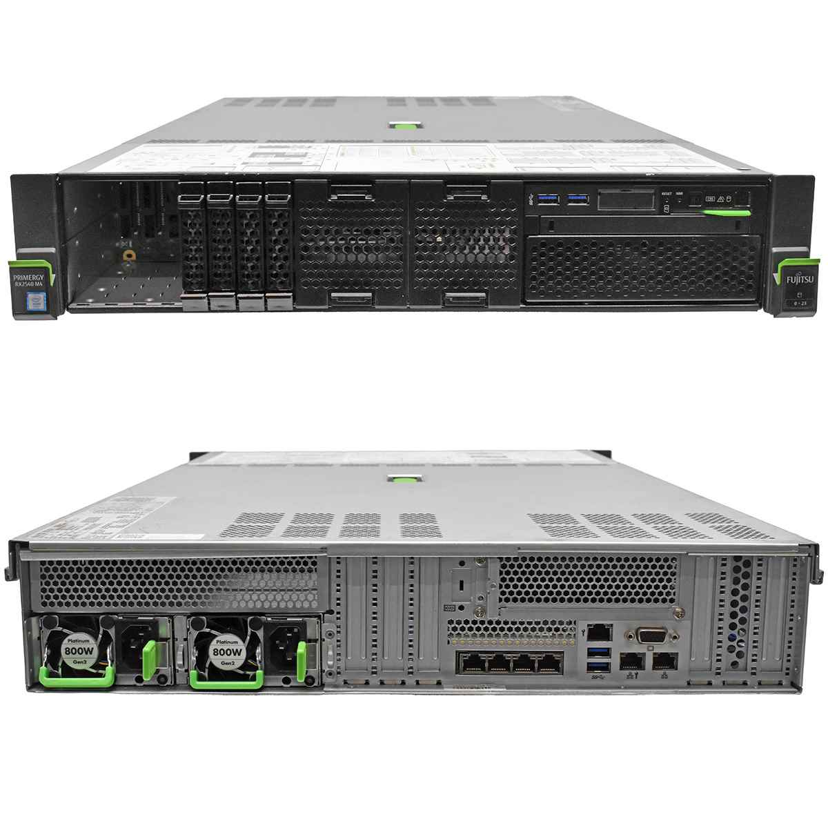 Fujitsu A3C40210881 Primergy RX2540 M4 Server Xeon GOLD 5122 3,6GHz 4 Core & 16GB RAM no HDD 8x 2,5" SFF PRAID EP420I SAS Controller Fujitsu Primergy RX2540 M4 Server Xeon GOLD 5115 2,4Ghz & 96GB RAM 8x 2,5" SFF EP420I
