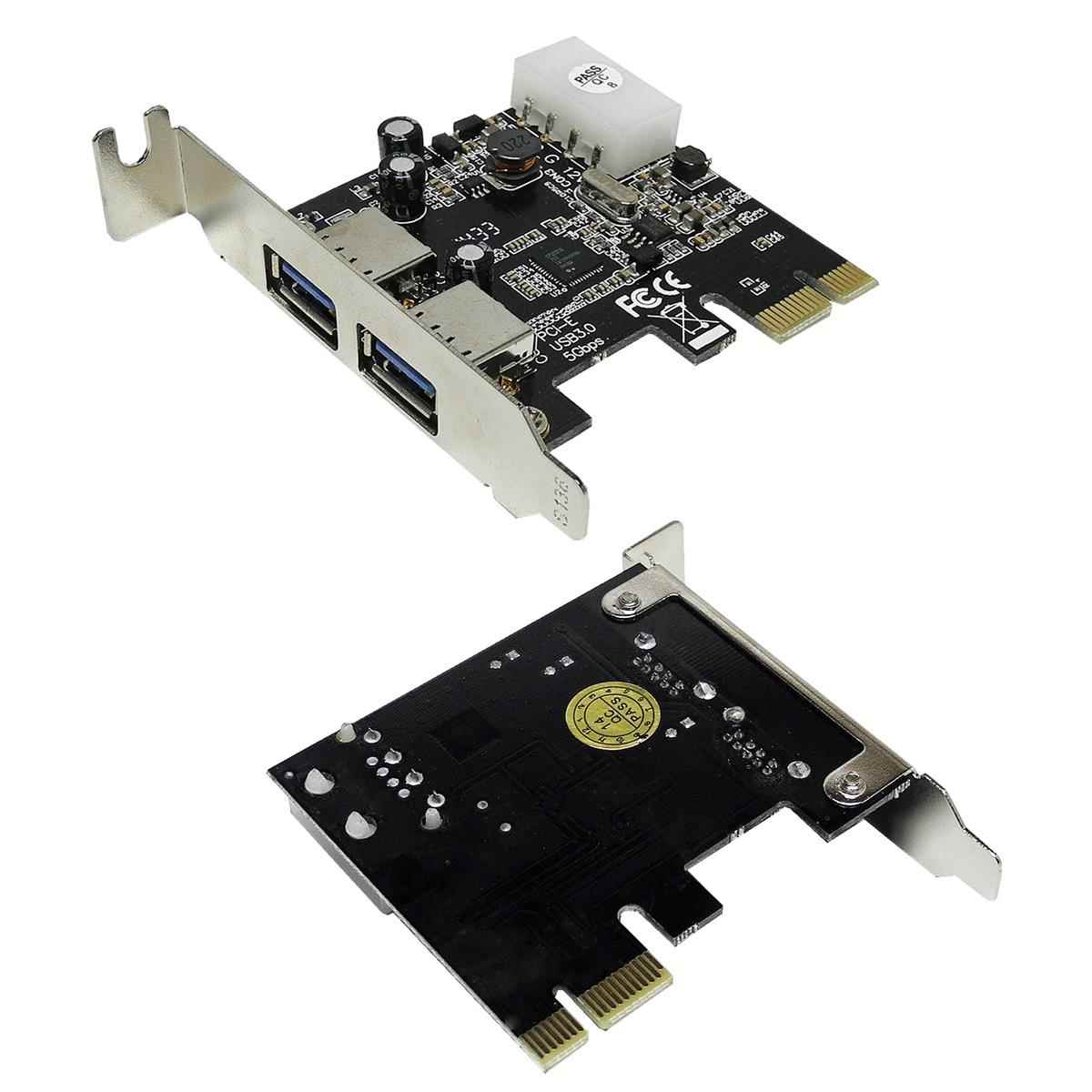 Digitus 2-Port USB 3.0 Super Speed PCI-Express x1 Schnittstellenkarte 1428 1433 Ewent EMINENT 2-Port USB 3.0 Super Speed PCI-E x1 Schnittstellenkarte EW1040