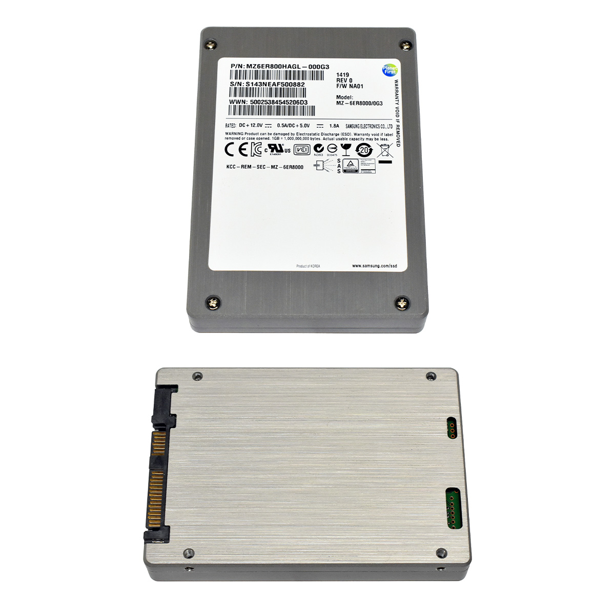 Samsung 800GB 2.5" 12G SAS SSD MZ-6ER8000/0G3 MZ6ER800HAGL-000G3 512 Bytes