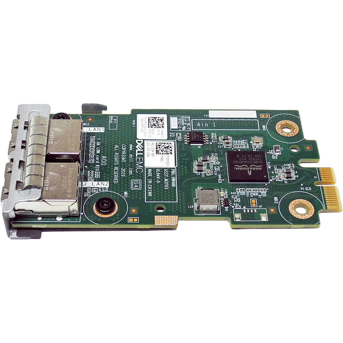 Dell EMC 1GbE LoM 2 Port RJ-45 Netzwerkkarte 0M3Y03 für R6525 R7525 Server